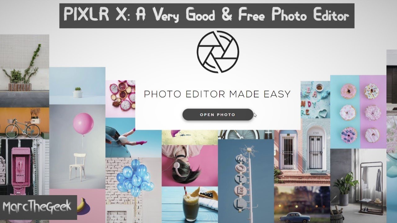 free easy photo editor pixlr
